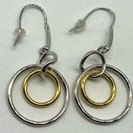 NEW Real Simple RS silver & gold drop dangle circle fashion earrings sty… Photo 0
