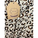 Kori Bodysuit Womens Large NWT Cream Black Cheetah Animal Print Long Sleeve Photo 4