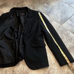 The Limited  Long Sleeve V Neck Black Blazer Jacket Extra Small Single Breasted Photo 5