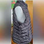 Colebrook Essentials Vest Puffer Vest Quilted Black&White Polka Dot Womens L Black Size L Photo 3
