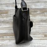 Brighton  Pebbled Leather Purse Shoulder Bag Black Braided Heart Classic Boho Y2K Photo 4