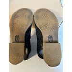 Sofft Nalda Sandals Size 6 Black Leather Peep Toe Perforated Sling Back Zipper Photo 9