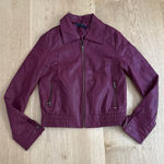 Ava + Ever Jacket Faux Leather Electra Size 8 Berry Red Photo 0