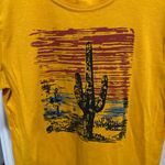 Yellow Western Graphic Short Sleeve Tee size small Photo 1