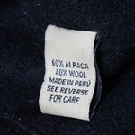 Peruvian Connection Peruvian Alpaca Boiled Wool Black Jacket Coat Asymmetric Zip Womens M Lagenlook Photo 4