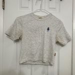 Cute And Basic Ribbed Crop Top Gray Size M Photo 0