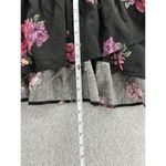 Torrid  Women's Pull On Skirt Black Floral Pleated Plus Size 3X Faux Wrap Photo 6