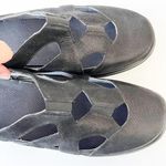 Drew Black Leather Extra Wide Sandals Photo 5