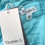 Vitamin A  Gauze Cotton Tunic Button Down Top Cover Up Size XS | NWT Photo 4