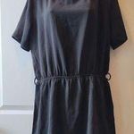 Short Sleeves Tiered Open Back Jumpsuit shorts Black romper size Large Photo 0