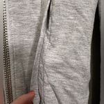 Helmut Lang Villous Sweatshirt Knit Cowl Neck Asymmetrical Zip Jacket Gray S Photo 3