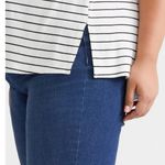 Terra & Sky Womens Tunic Tee Top Size 4X 28W-30W Side Slits Loose Knit New Photo 3