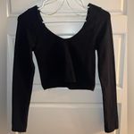 Aeropostale Black Cropped Reversible Long Sleeve Photo 1