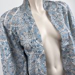 Japna  Blue Bohemian Floral Print Open Kimono‎ Cover Photo 3