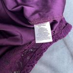 Skies Are Blue Size XL Purple Lace Ruffle Blouse Sleeveless Top V Neck Strappy Photo 5