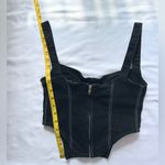 ZARA NWOT  Denim Corset - Black - S Photo 12