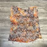 Lane Bryant  Zebra Print Blouse in Brown and Orange Photo 1