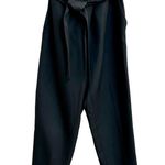 IRO Sheava High Rise Wrap Cropped Paperbag Pants Black Women's Size FR 40 / US 8 Photo 1