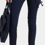 RED Valentino Navy Blue Cargo Pants Ankle Skinny Bow Detail Size Size 6 Photo 0