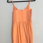 Amanda Uprichard coral orange strappy baby doll silk mini whenever dress S Photo 6