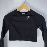 Gymshark  Long Sleeve Crop Top Black Size Small Photo 2