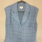 Maeve NWOT Anthropologie Tweed Sleeveless Blazer Mini Dress, Size 14 Photo 3