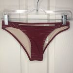 Abercrombie & Fitch Maroon Bikini Bottom Sz XS Summer Beach Photo 1