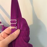 Amanda Uprichard Silk dress dress Fuschia Minidress M Ruffle neckline mini dress Photo 5