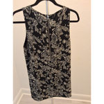Forever 21  Black & White Sheer Sleeveless Paisley Zip Back Size M Shift Dress Photo 4