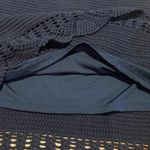 Marie Oliver  Cotton Crocheted Scalloped Hem  Navy Skirt Size Medium Photo 9