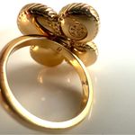 Tory Burch New Size 8 ROPE CLOVER RING IN GOLD Brand new with Tag Photo 3