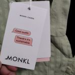 Monki NEW   sage green stripe top Photo 4