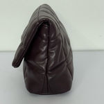 Victoria's Secret Victoria’s Secret Quilted Brown Puffer Clutch Purse Photo 3