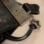 Brighton Vintage Black Leather Crossbody Celtic Bag Photo 7