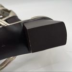 Tahari Sandals Gold Leather Shoes Strappy Flat Ankle Straps Summer Size 9.5 Photo 7