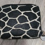 Evan Picone EVAN-PICONE‎ Women's Giraffe Print Zip-Around Suede Card Holder Wallet Black Photo 0