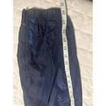 Lauren Ralph Lauren Nylon Wind Pants Women's Size Large Navy Blue Parachute Polo Photo 2