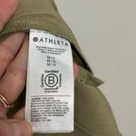 Athleta NWT  Retreat High Rise Linen Ankle Pant in Olive Branch - Size M Tall Photo 8