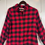 Woolrich  Pemberton 100% Cotton Red and Black Buffalo Check Flannel Shirt Size M Photo 2