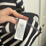 J.Crew Camille Shrunken Sweater Blazer Navy Blue Striped Preppy Womens Small Photo 5