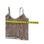 Kimchi Blue  Beige Velvet Sleeveless Crop Top Women's Size Small | 50-23 Photo 4