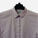 Thomas Pink Women’s Size 14 Lavender Blue Checkered Cotton Button Down Shirt Purple Photo 1