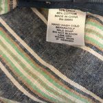 For Cynthia  Women Crop Top‎ PL Colorful Striped Tie Front Coastal Beachy Summer Photo 6