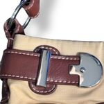 Vintage Etienne Aigner Beige Canvas Leather Shoulder Bag Classic Neutral Purse Tan Photo 6