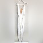 Cult Gaia NWOT  Renata Draped Fringe Halter Gown Off White Bridal Wedding Size M Photo 5