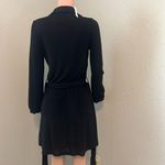 Bailey Rose Mini Wrap Black Dress Size Small long sleeve CASUAL FORMAL NWT #104 Photo 8