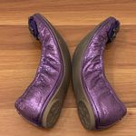 Tory Burch Azalea Jeweled Bow Metallic Purple Ballerina Ballet Flats Size 8.5M Photo 3