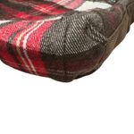 Abercrombie & Fitch Wool Blend Plaid Tote Bag Red Cream Brown Photo 4