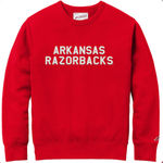 Arkansas Razorbacks League Red Crewneck Photo 0