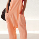 Free People Movement FP Movement Hot Shot Onesie NWT Small Pastel Peach Photo 0